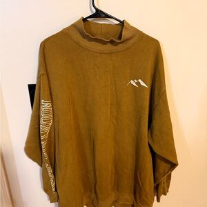 Aerie Mustard Yellow Ribbed Sweatshirt